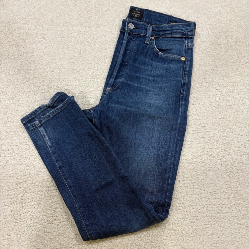 Citizens of Humanity Olivia Crop 26" High Rise Slim Medium Wash Size 26